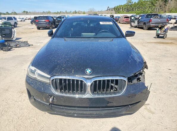 WBA53BH05MWX00934 2021 BMW 5 SERIES Black Front view