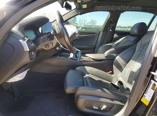 WBA53BH05MWX00934 2021 BMW 5 SERIES Black Front interior view