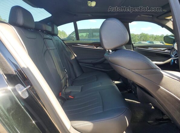 WBA53BH05MWX00934 2021 BMW 5 SERIES Black Rear seats view