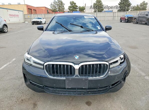 WBA53BH05NWX52503 2022 BMW 5 SERIES Black წინა ხედი