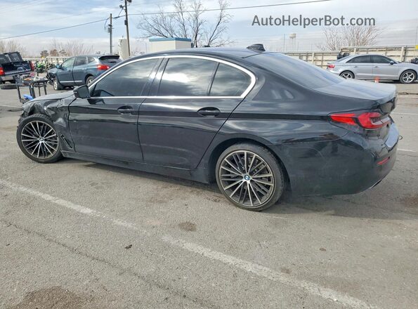 WBA53BH05NWX52503 2022 BMW 5 SERIES Black უკანა მარცხენა