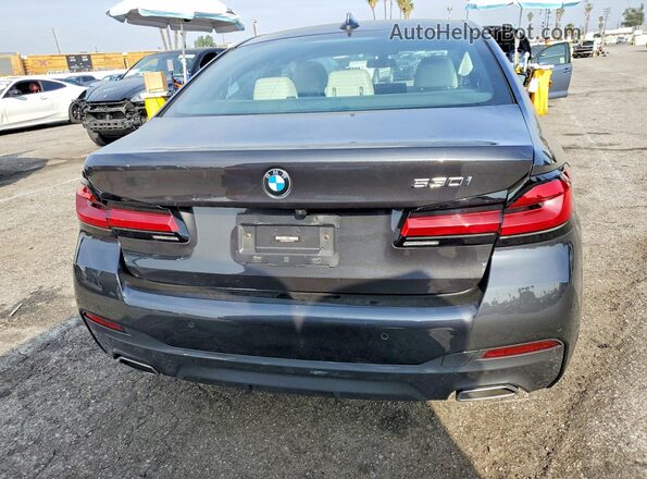 WBA53BH06PCM13656 2023 BMW 5 SERIES Black Rear view