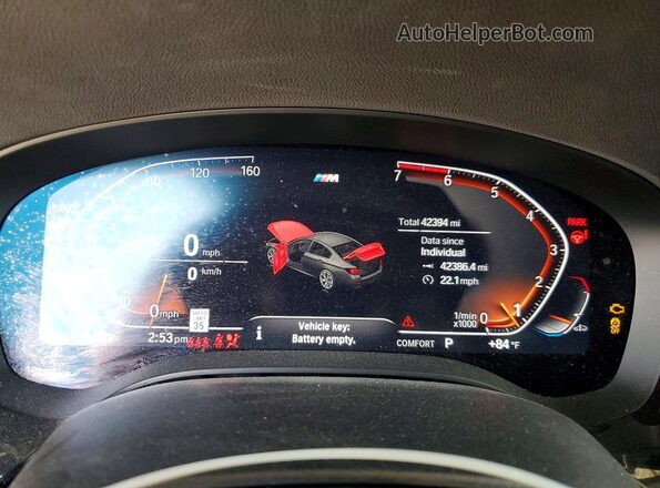 WBA53BH0XPCM01784 2023 BMW 5 SERIES Black Սարքավորումների վահանակի տեսք