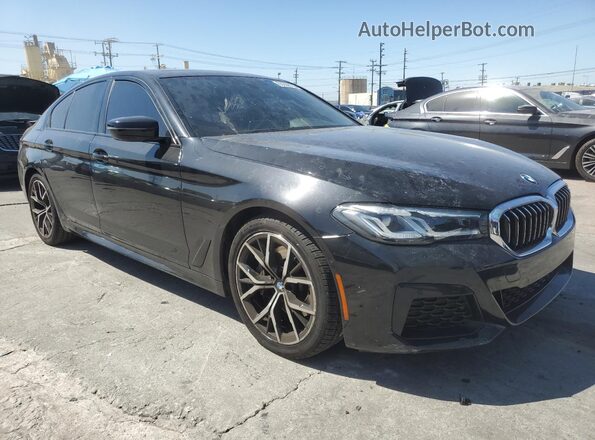 WBA53BH0XPWX95995 2023 BMW 5 SERIES Черный Передняя правая четверть