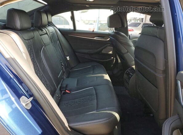 WBA53BJ01MWX32872 2021 BMW 7 SERIES Blue Vista de los asientos traseros