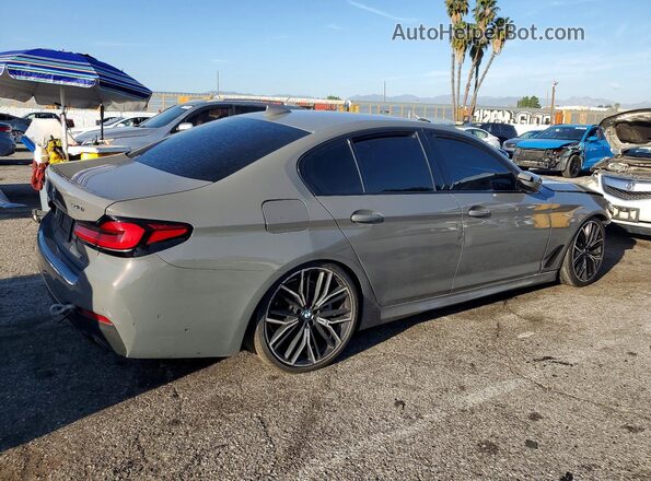 WBA53BJ02MWW99140 2021 BMW 5 SERIES Gray Trasero derecho