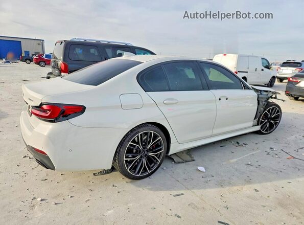 WBA53BJ09MWW99409 2021 BMW 5 SERIES White Rear right