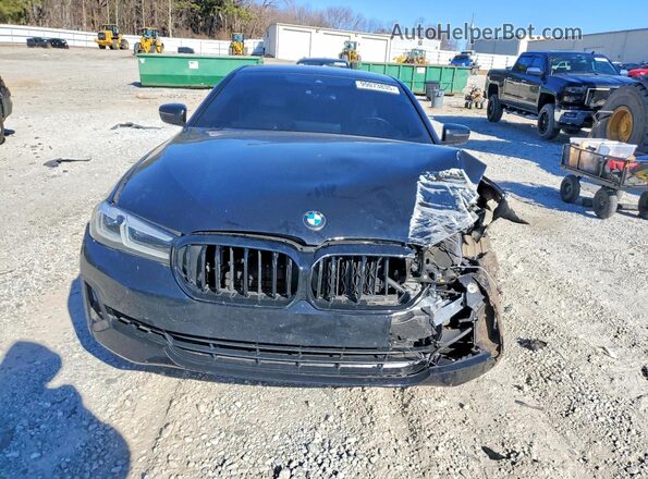 WBA53BJ0XNWX58453 2022 BMW 5 SERIES Black Widok z przodu