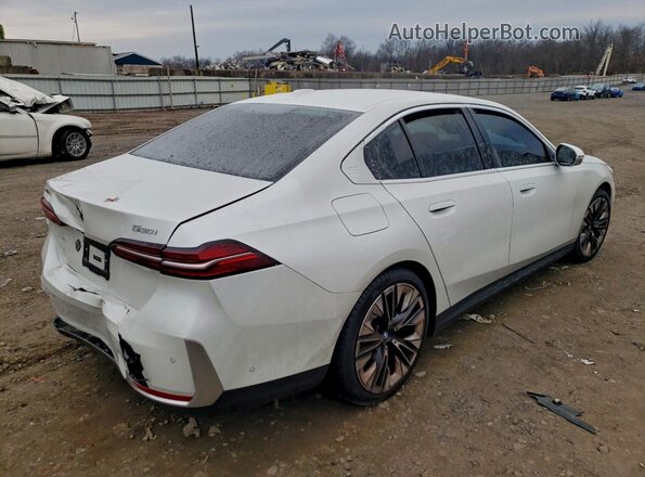 WBA53FJ07SCT16573 2025 BMW 5 SERIES White Rear right