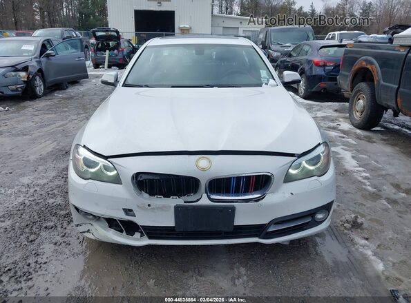 WBA5A7C51GG643698 2016 BMW 5 SERIES White Widok zestawu wskaźników