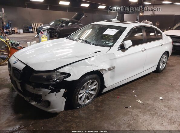 WBA5A7C57GG149667 2016 BMW 5 SERIES White წინა მარცხენა ხედი სამი მეოთხედიდან