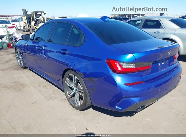 WBA5R1C54KAJ99850 2019 BMW 3 SERIES Blue Trasero izquierdo