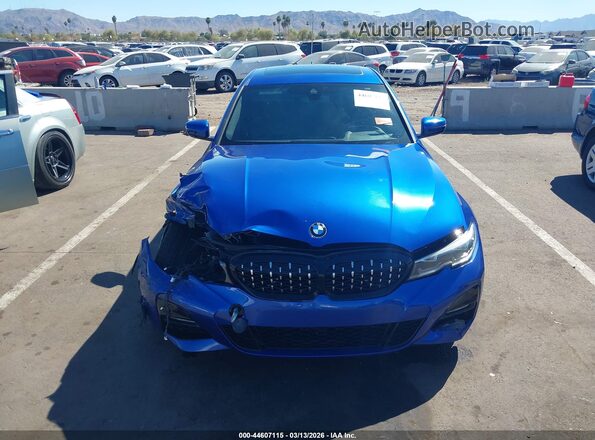 WBA5R1C54KAJ99850 2019 BMW 3 SERIES Blue Vista del cuadro de instrumentos