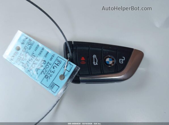 WBA5R7C0XNFL77453 2022 BMW 3 SERIES Black Առջևի վահանակի տեսք