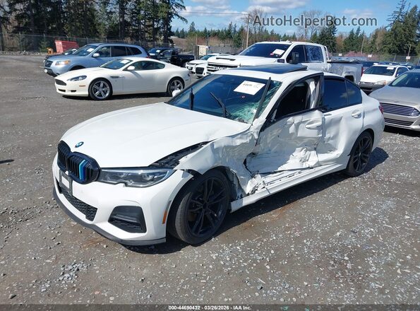WBA5R7C57KFH23517 2019 BMW 3 SERIES White Vista tres cuartos delantera izquierda