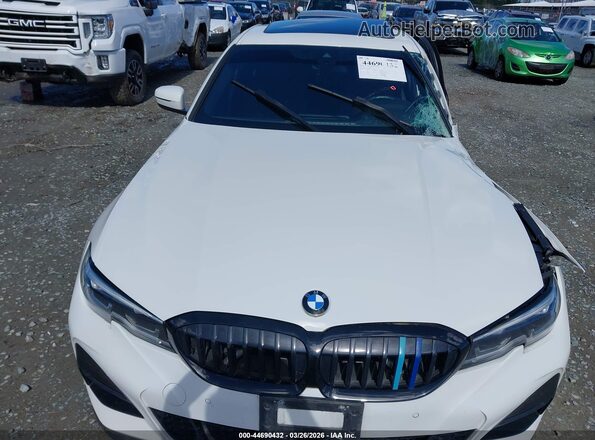 WBA5R7C57KFH23517 2019 BMW 3 SERIES White Vista trasera