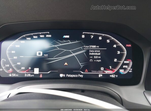 WBA5U7C04LA232255 2020 BMW M3 Черный Вид задних сидений