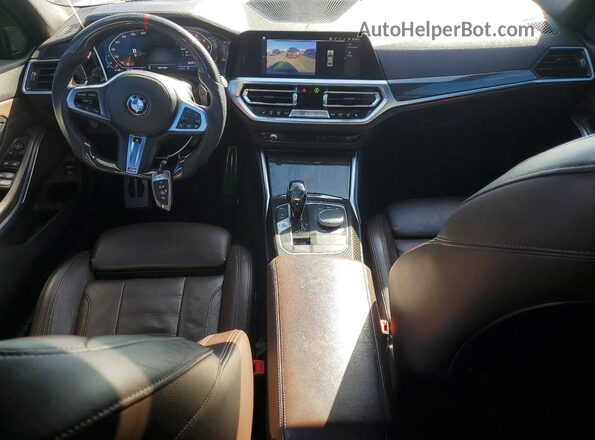 WBA5U7C0XLAF54336 2020 BMW M3 Gray Vista del salpicadero
