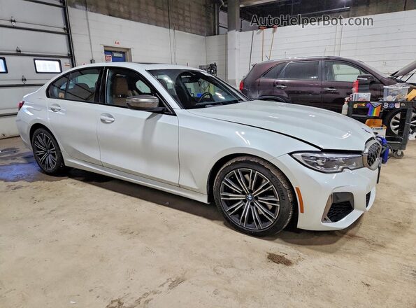 WBA5U9C01LA380309 2020 BMW M3 Белый Передняя правая четверть