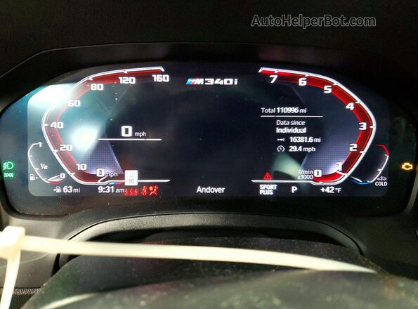 WBA5U9C06LFH73776 2020 BMW M3 Gray 