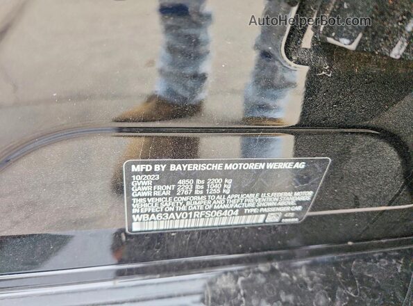WBA63AV01RFS06404 2024 BMW 4 SERIES Black Вид наклейки з VIN-кодом