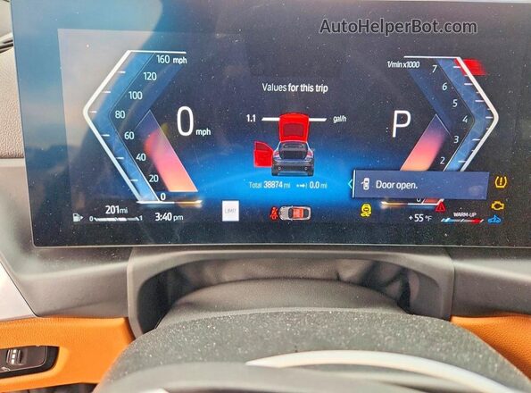 WBA63AV01RFS06404 2024 BMW 4 SERIES Black Вид щитка приладів
