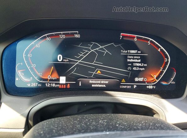 WBA63AV03NFM04105 2022 BMW 4 SERIES Black Instrument cluster view