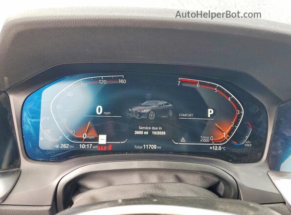 WBA63AV09PFN95533 2023 BMW 4 SERIES Black ხელსაწყოთა პანელის ხედი