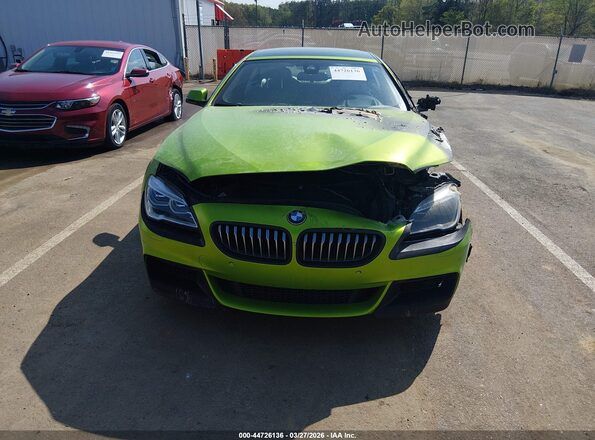 WBA6D4C50GD977166 2016 BMW 6 SERIES Green Սալոնի հետևի տեսք