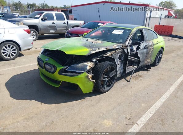 WBA6D4C50GD977166 2016 BMW 6 SERIES Green Առջևի ձախ երեք քառորդ տեսարան