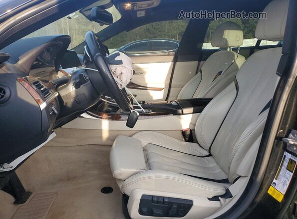 WBA6D4C54GD977218 2016 BMW 6 SERIES Black Front interior view