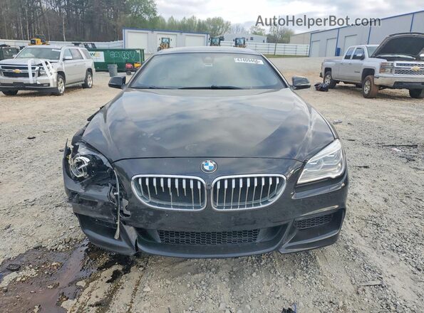 WBA6D4C54GD977218 2016 BMW 6 SERIES Black Front view