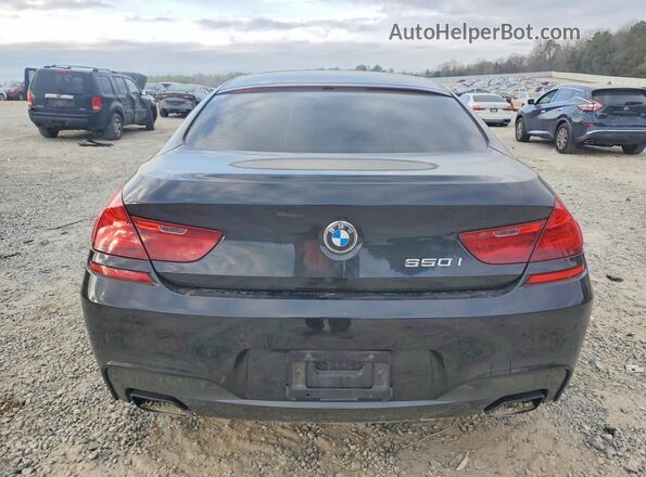 WBA6D4C54GD977218 2016 BMW 6 SERIES Black Rear view
