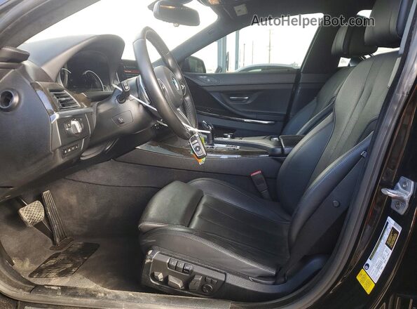 WBA6D4C59KGA01090 2019 BMW 6 SERIES Black Widok wnętrza z przodu