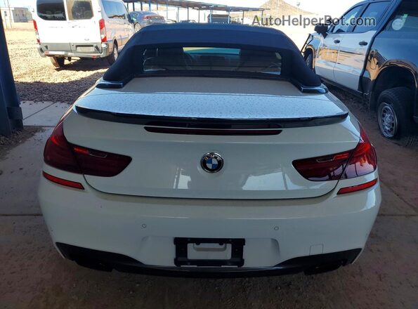 WBA6F5C5XHD996955 2017 BMW 6 SERIES White უკანა ხედი