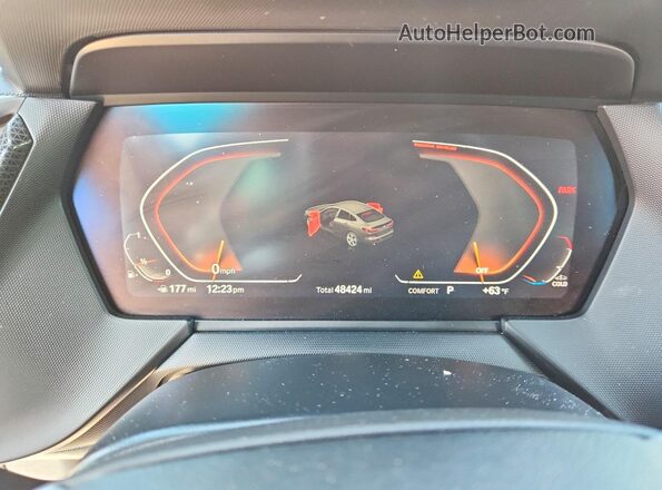 WBA73AK00N7J98728 2022 BMW 2 SERIES Black Вид щитка приладів