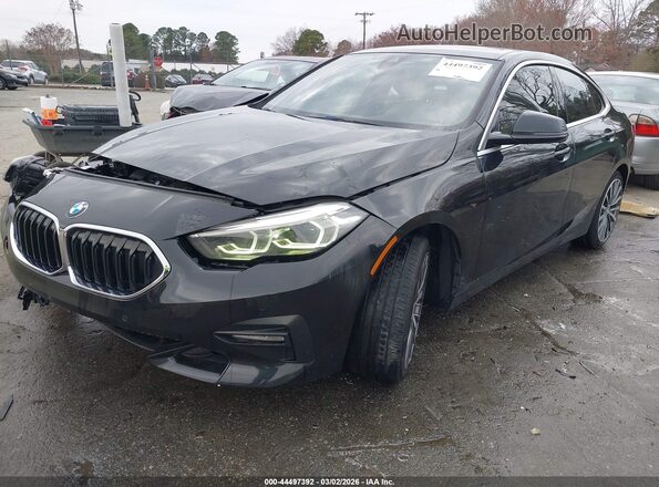 WBA73AK01L7F57374 2020 BMW 2 SERIES Black წინა მარცხენა ხედი სამი მეოთხედიდან
