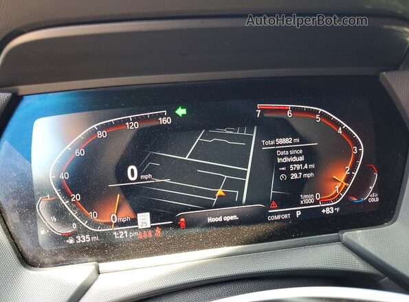 WBA73AK01M7J48824 2021 BMW 7 SERIES Gray ხელსაწყოთა პანელის ხედი