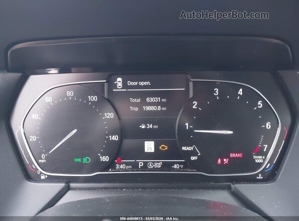 WBA73AK06L7F89687 2020 BMW 2 SERIES Black Widok tylnych siedzeń