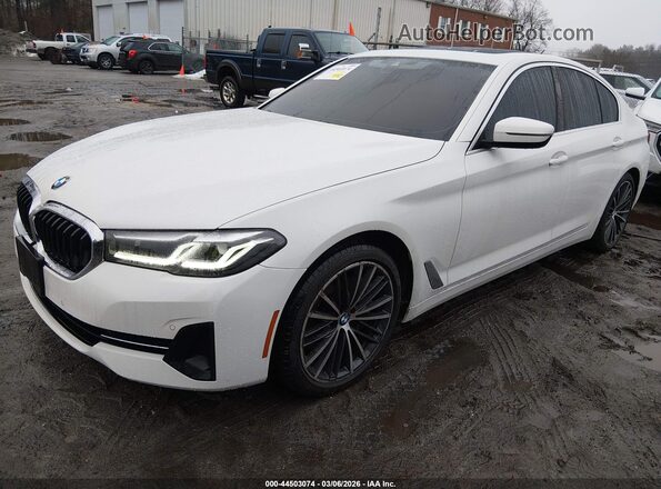 WBA73BJ01NWX58026 2022 BMW 5 SERIES Белый Передняя левая четверть