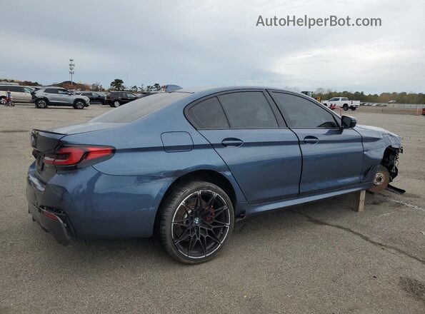 WBA73BJ08PWY01117 2023 BMW 5 SERIES Blue Задня права чверть