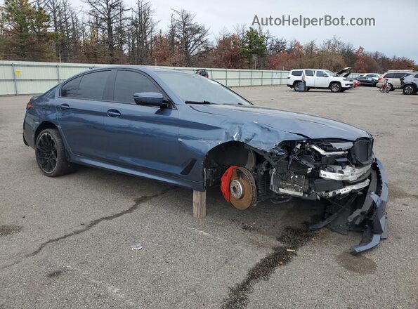 WBA73BJ08PWY01117 2023 BMW 5 SERIES Blue Передня права чверть