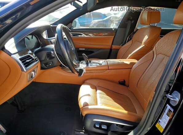 WBA7E2C52HG739597 2017 BMW 7 SERIES Blue წინა სალონის ხედი