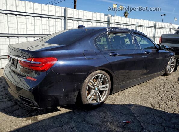 WBA7E2C52HG739597 2017 BMW 7 SERIES Blue უკანა მარჯვენა