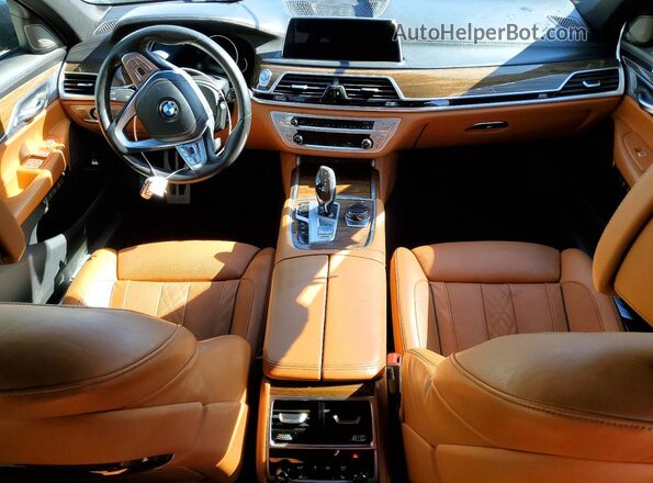 WBA7E2C52HG739597 2017 BMW 7 SERIES Blue წინა პანელის ხედი