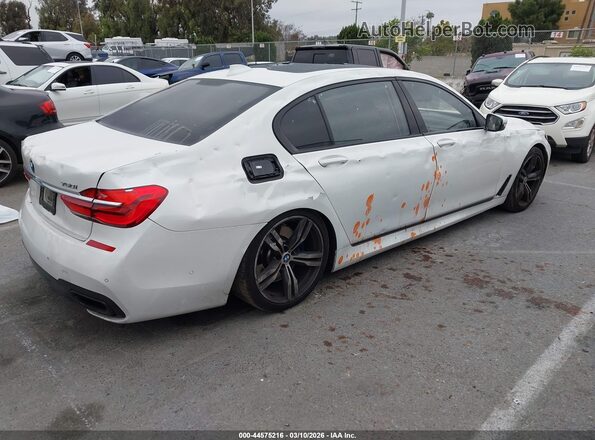 WBA7F0C52JGM23673 2018 BMW 7 SERIES White უკანა მარჯვენა