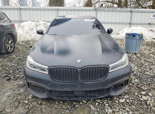 WBA7F2C35HG423381 2017 BMW 7 SERIES Black წინა ხედი