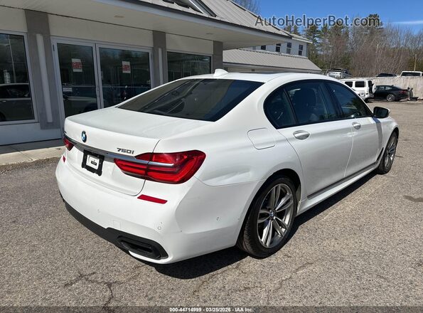 WBA7F2C54GG419337 2016 BMW 7 SERIES White Trasero derecho