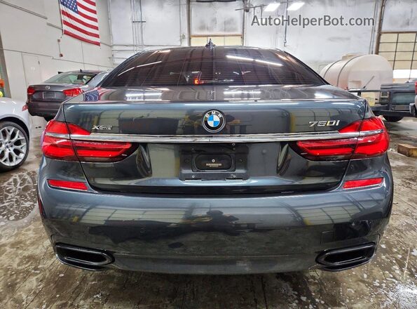 WBA7F2C56HG422631 2017 BMW 7 SERIES Charcoal Вид ззаду