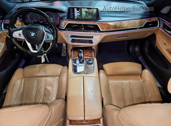 WBA7F2C56HG422631 2017 BMW 7 SERIES Charcoal Вид панелі приладів